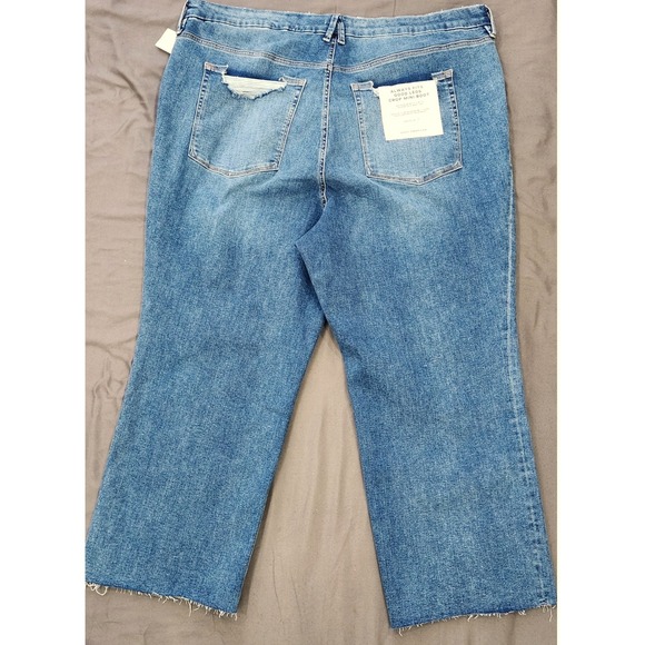 Good American Always Fits Good Legs Crop Mini Boot jeans Indigo696 SZ 28-32 Plus - Picture 3 of 8